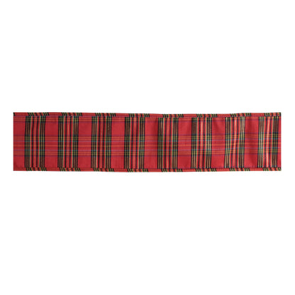 Red Plaid & Velvet Ribbon - 5yds