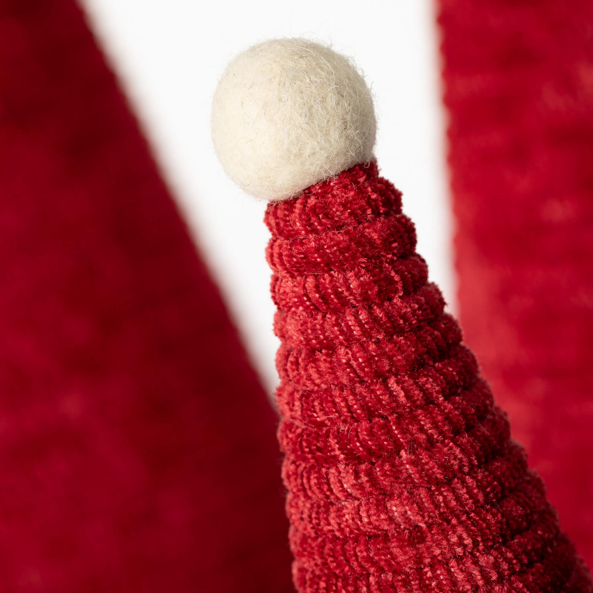 Red Cone Christmas Tree Close-up