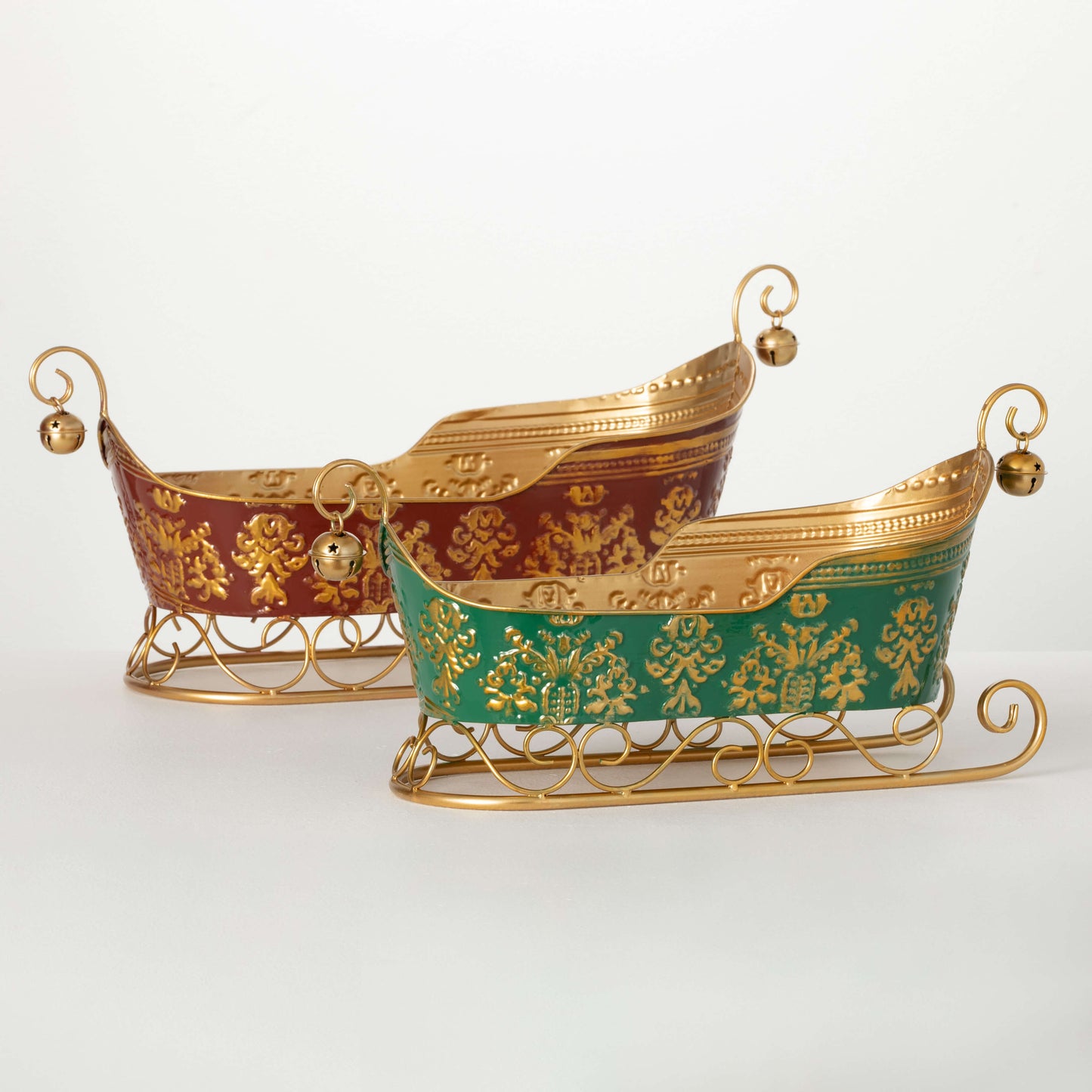 Regal Metal Sleigh Containers Plain