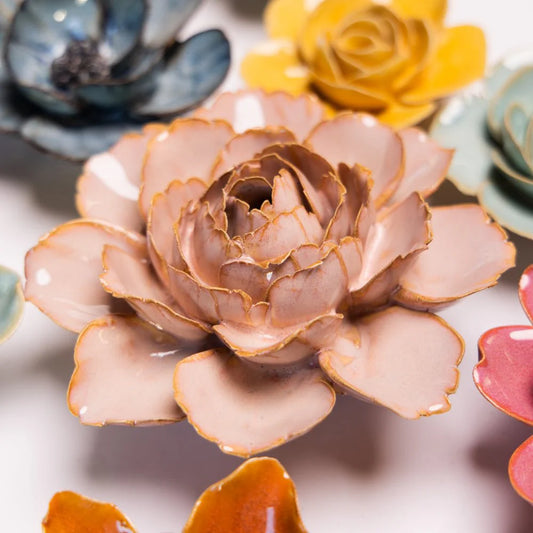 Rose Pink Camellia Wall Flower
