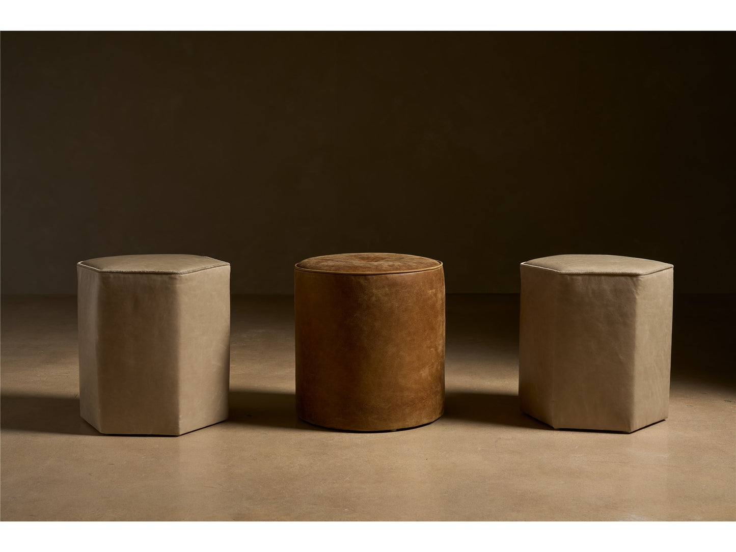 Gemma Round Ottoman
