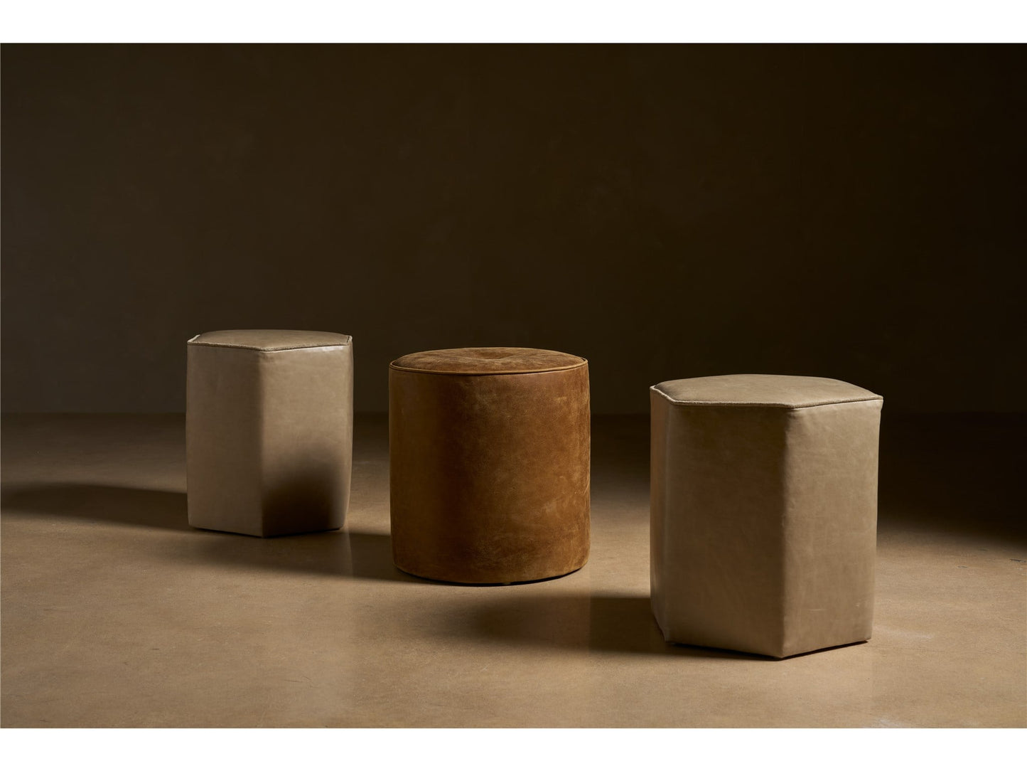 Gemma Round Ottoman