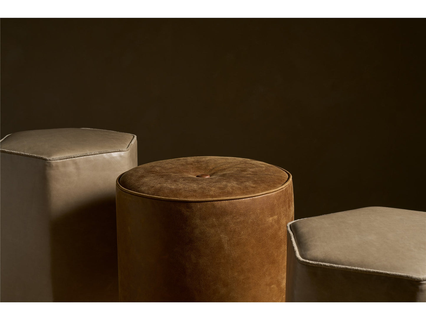Gemma Round Ottoman