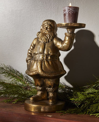 Santa Candle Holder