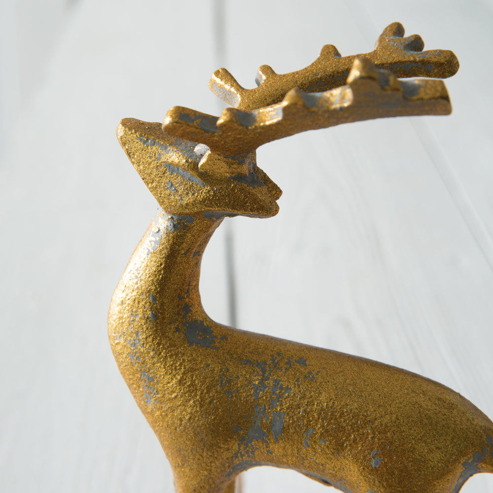 Set of 3 Golden Reindeer