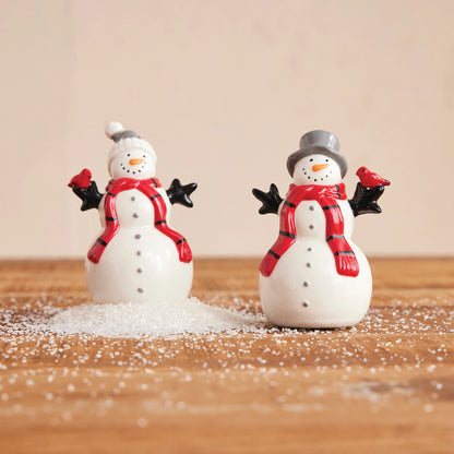 Snowmen S&P Shakers S/2