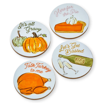 Turkey & Toast Coasters - Set of 4