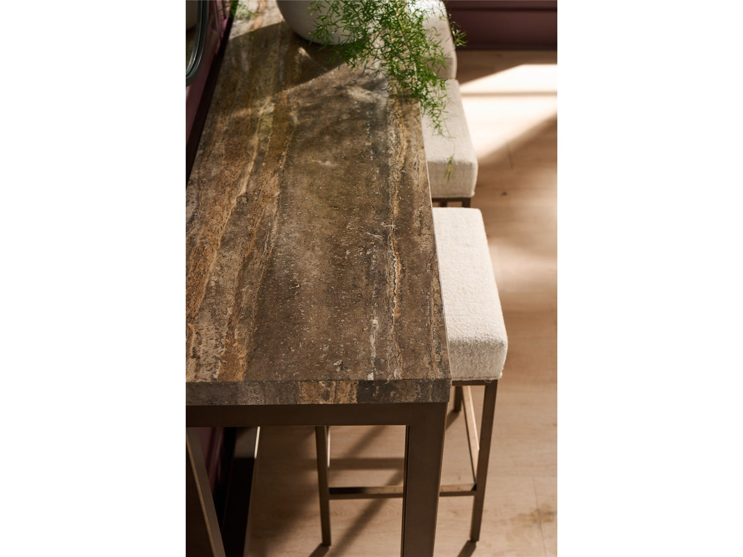 Brindle Console with Stools