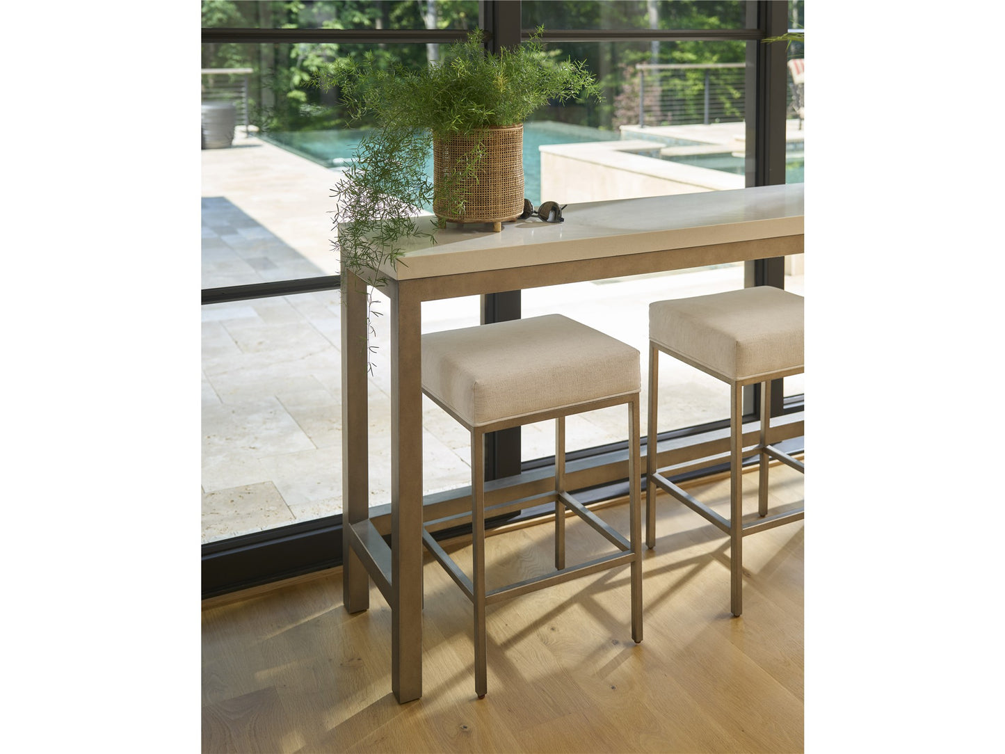 Oasis Console with Stools