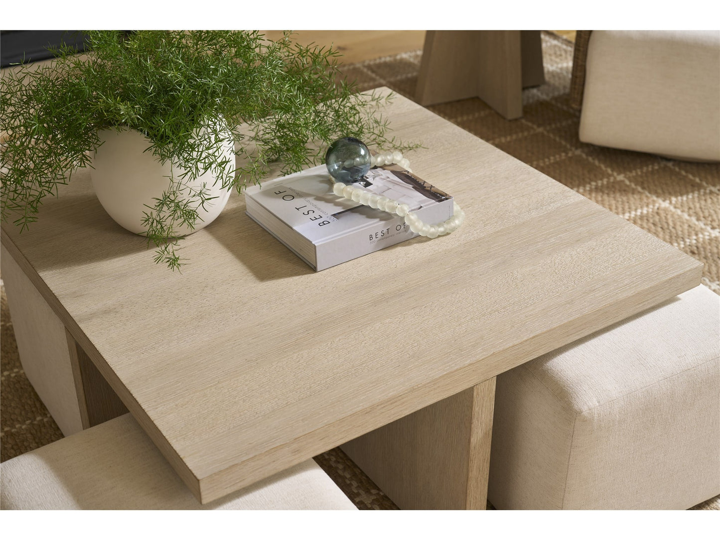 Dockside Cocktail Table with Ottomans