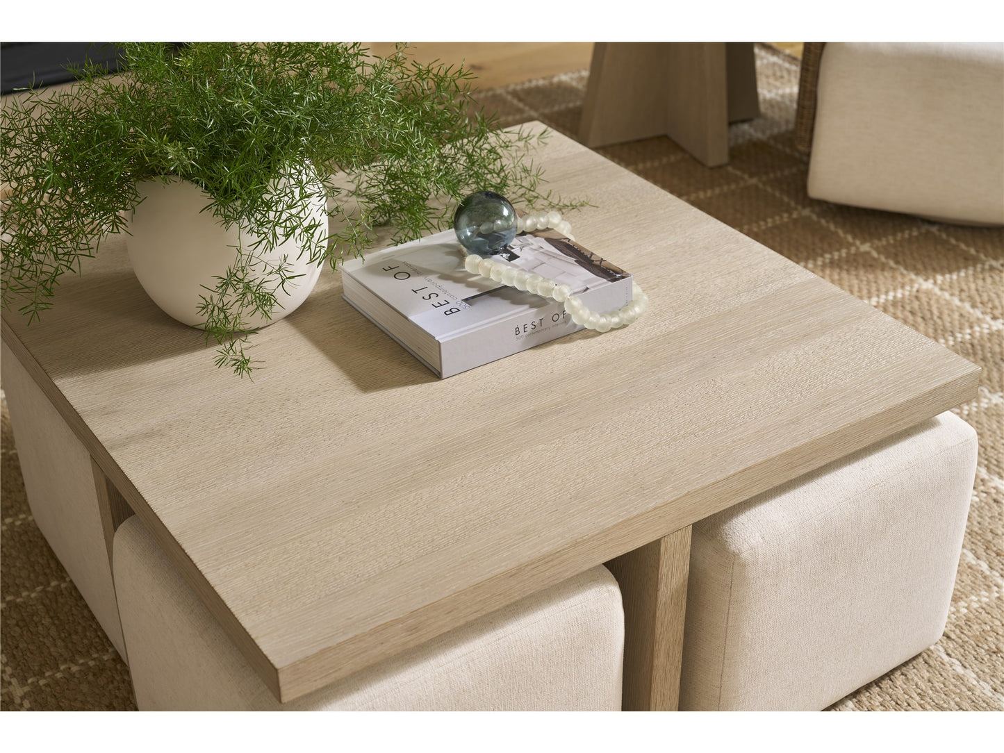 Dockside Cocktail Table with Ottomans