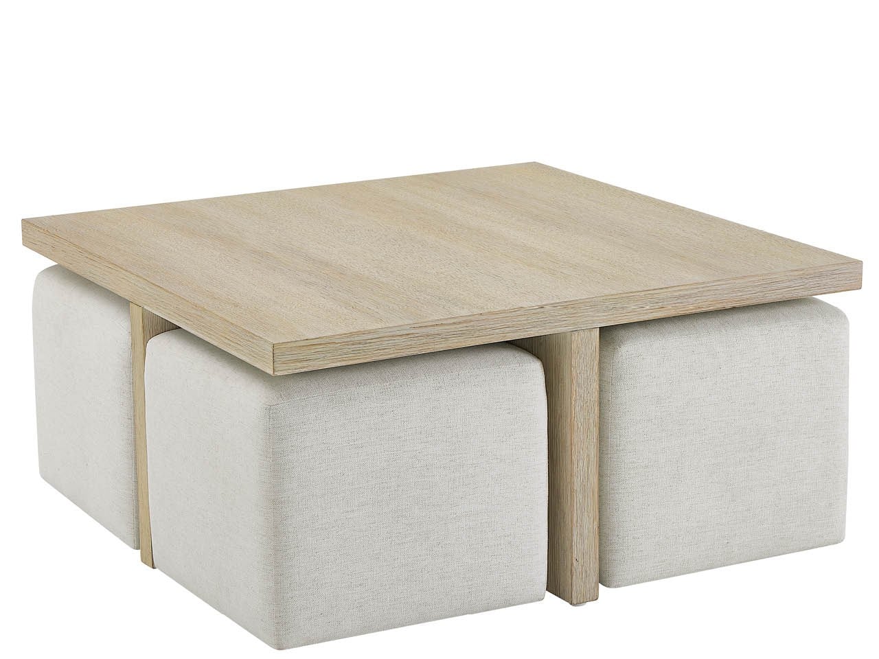 Dockside Cocktail Table with Ottomans