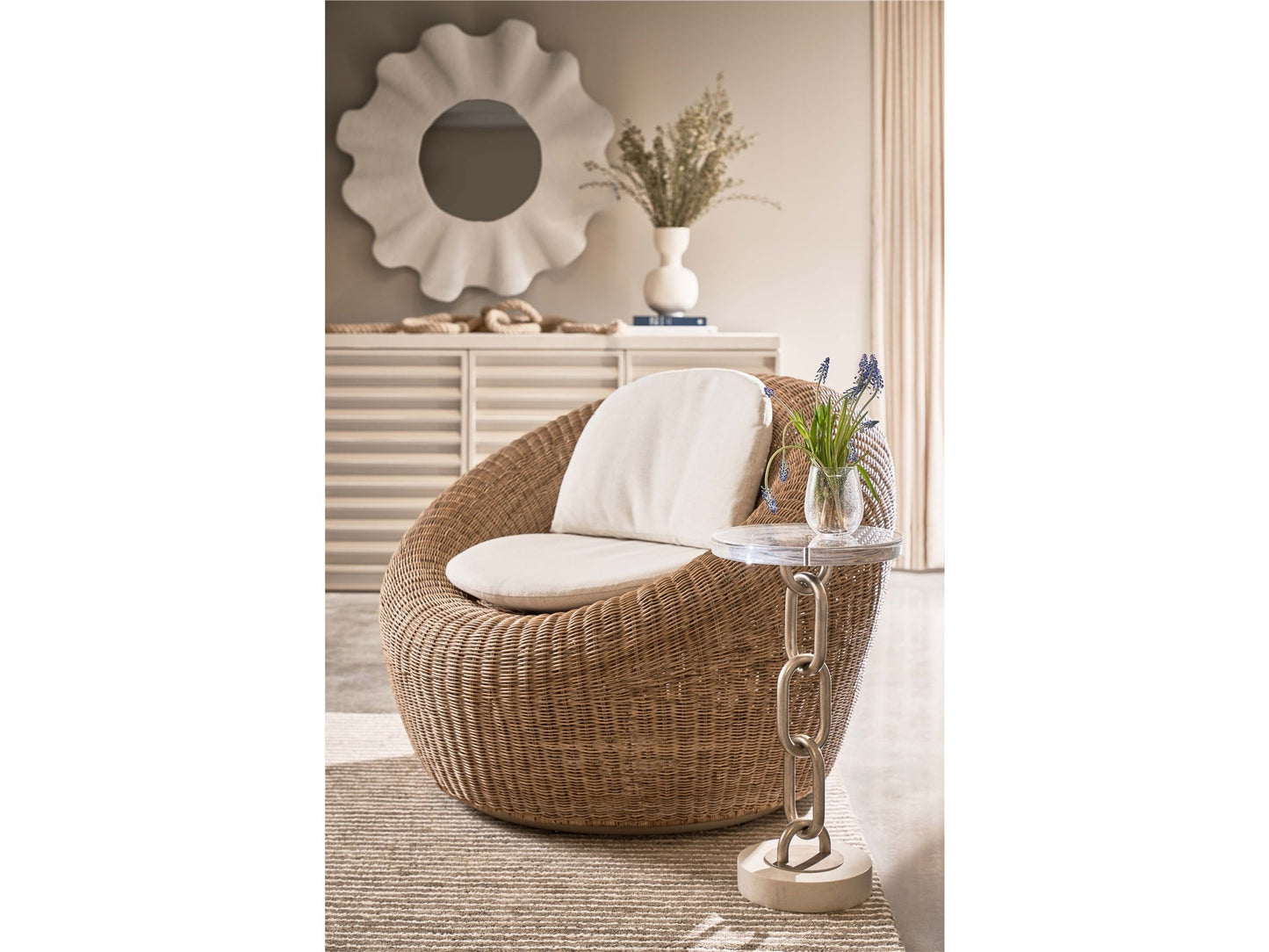 Coastal Living Sea Pod Swivel Chair