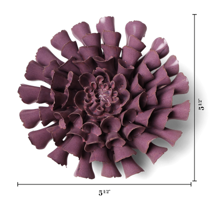 Violet Dahlia Wall Flower
