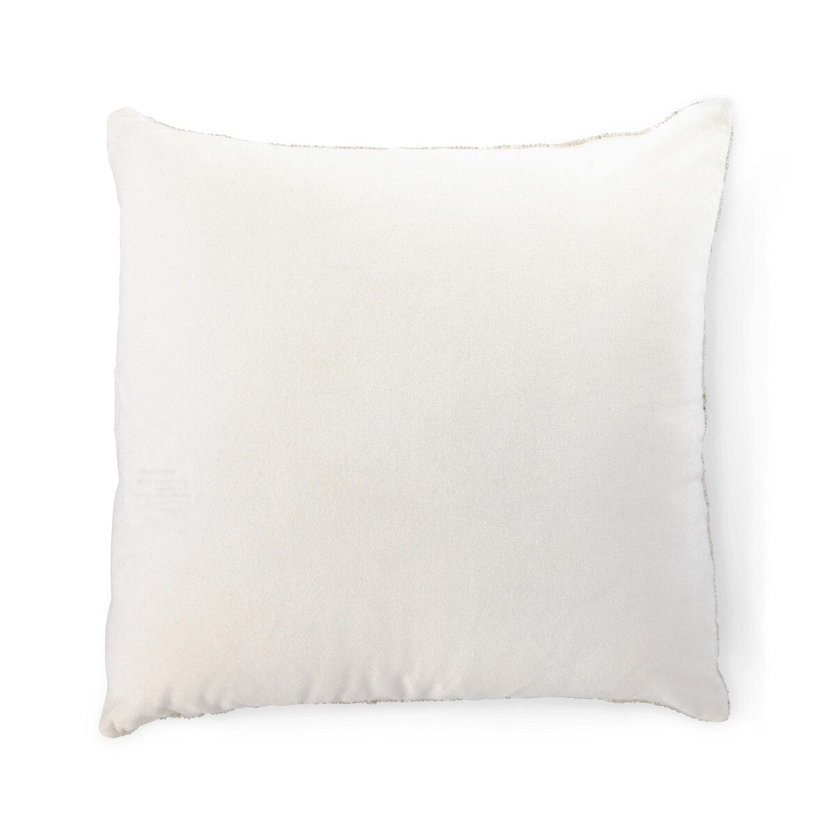 White Frost Beaded Pillow Back