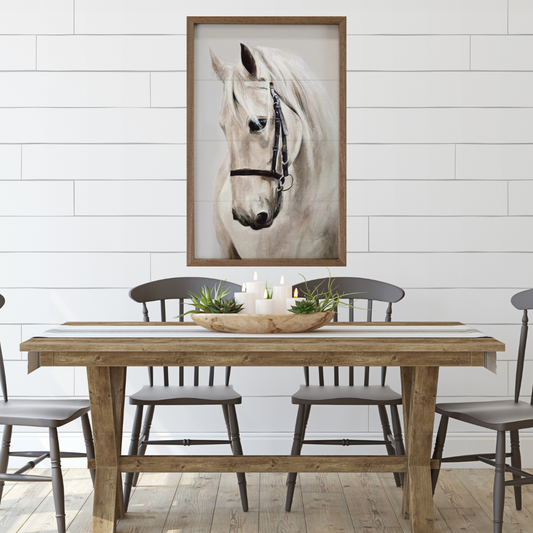 White Horse Wooden Art