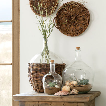 Willow Covered Cellar Bottle