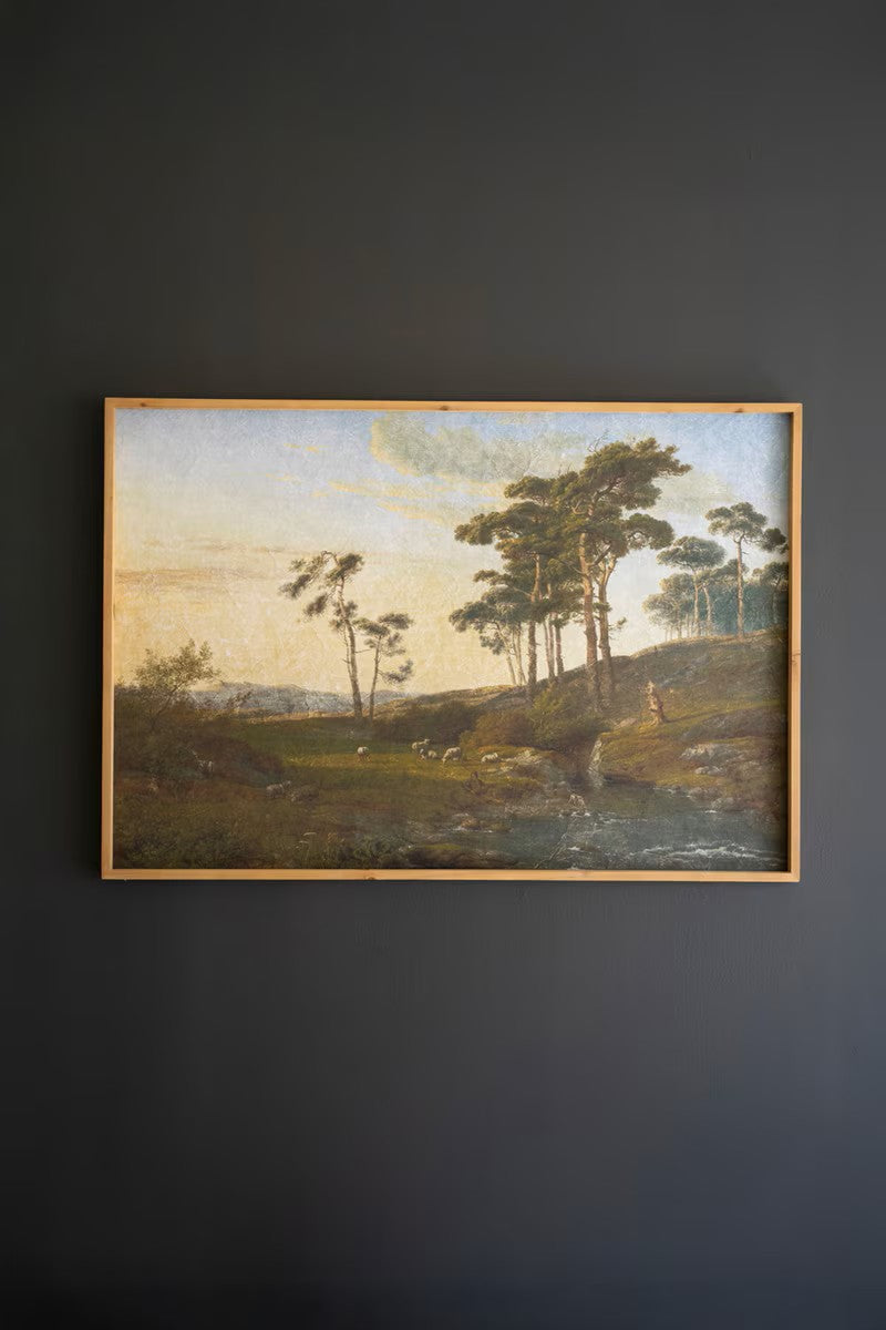 Wood Framed Landscape Art