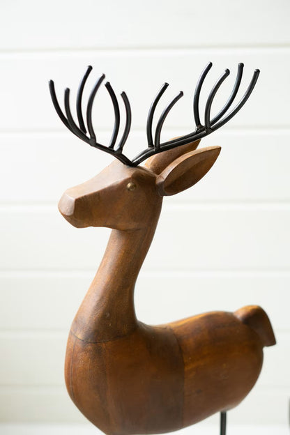 Wood and Iron Reindeer