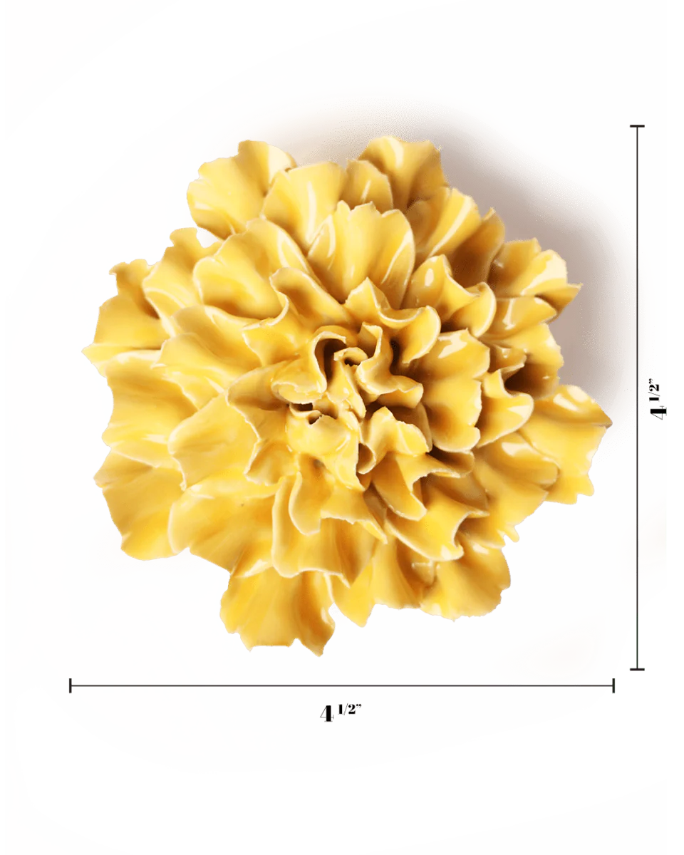 Yellow Carnation Wall Flower