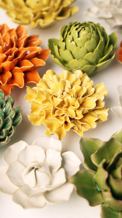 Yellow Carnation Wall Flower