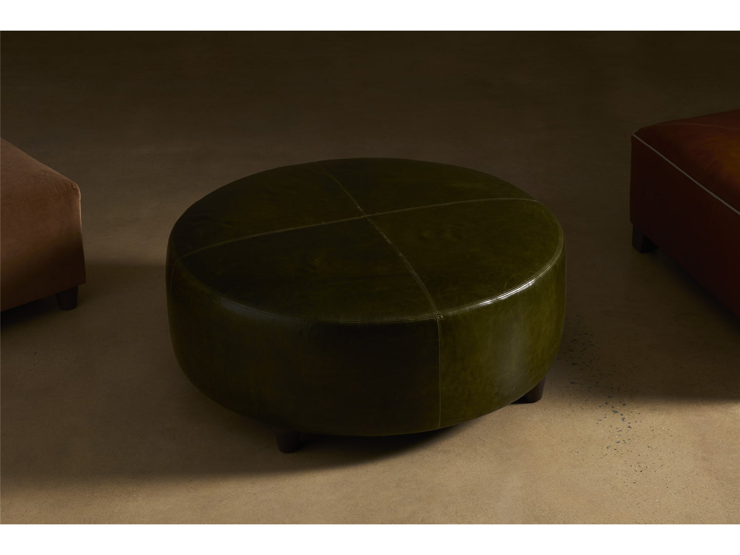 Jacqueline U Choose Round Ottoman 36