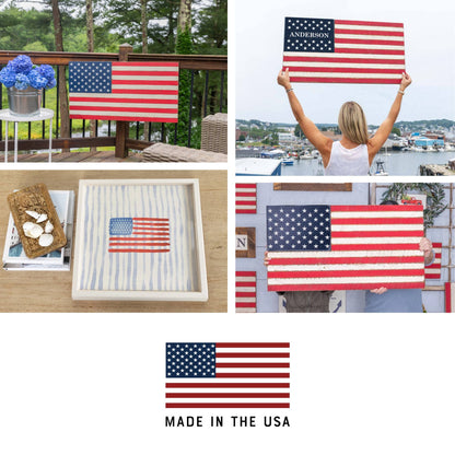 50 Stars Flag Keychain