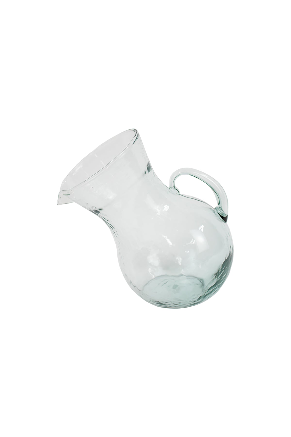 Glass Tilted Pitcher