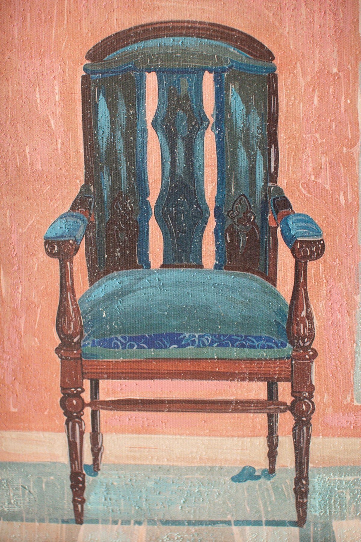 Set of Two Framed Chair Paintings