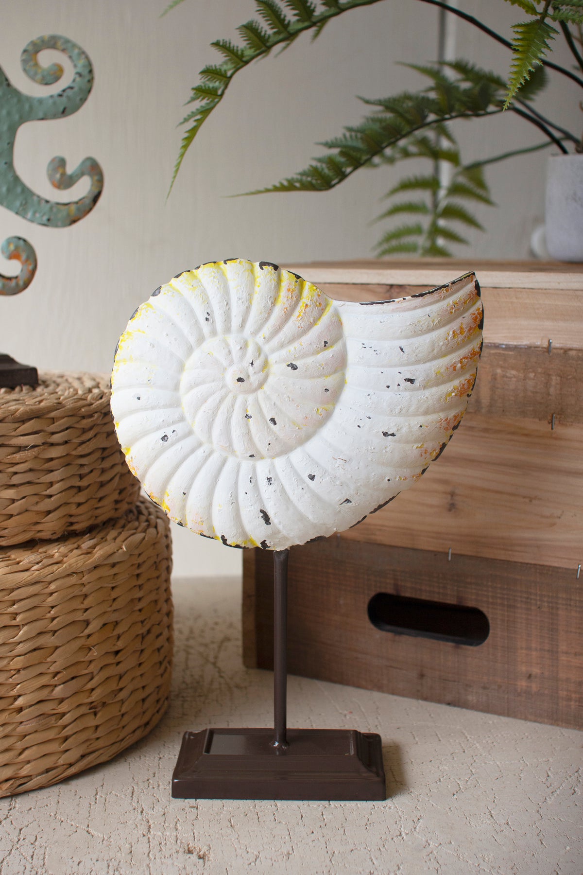 Set of Three Painted Coastal Decor