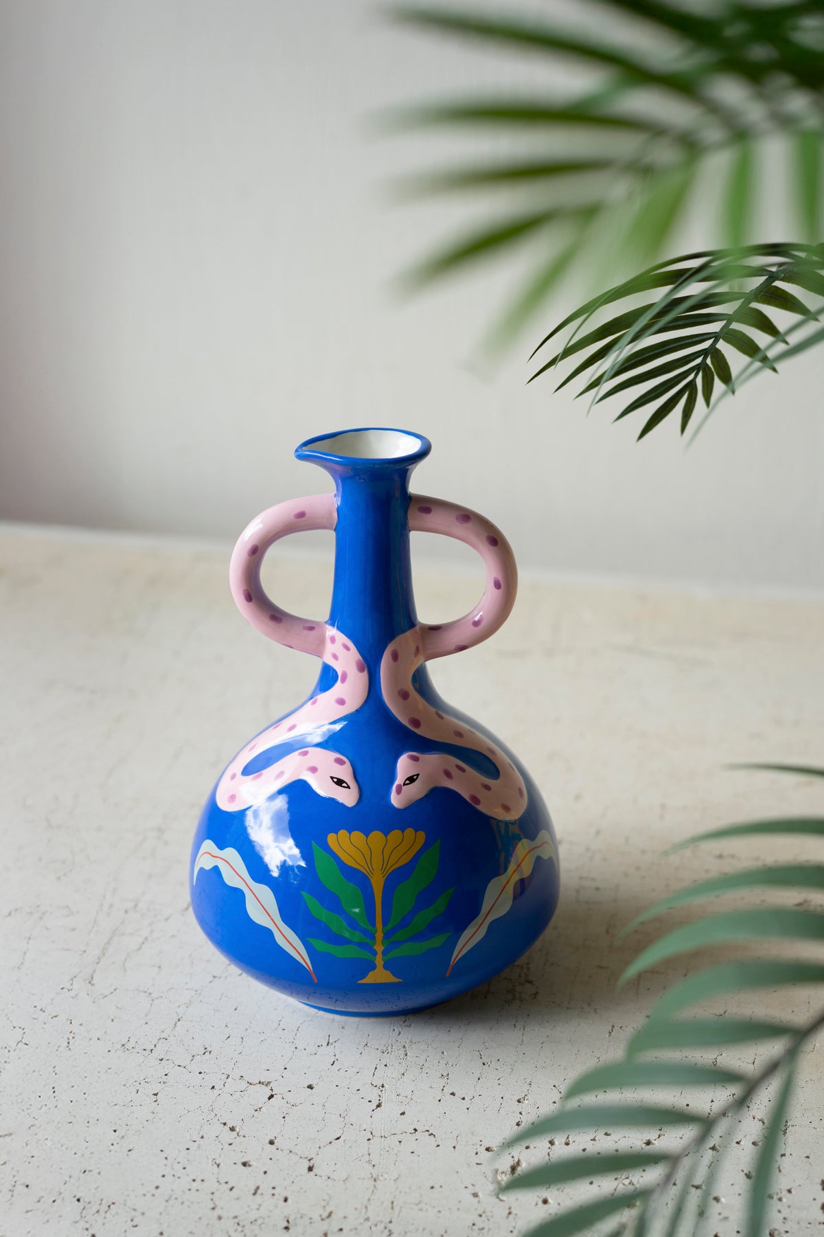 Ceramic Snake Vase