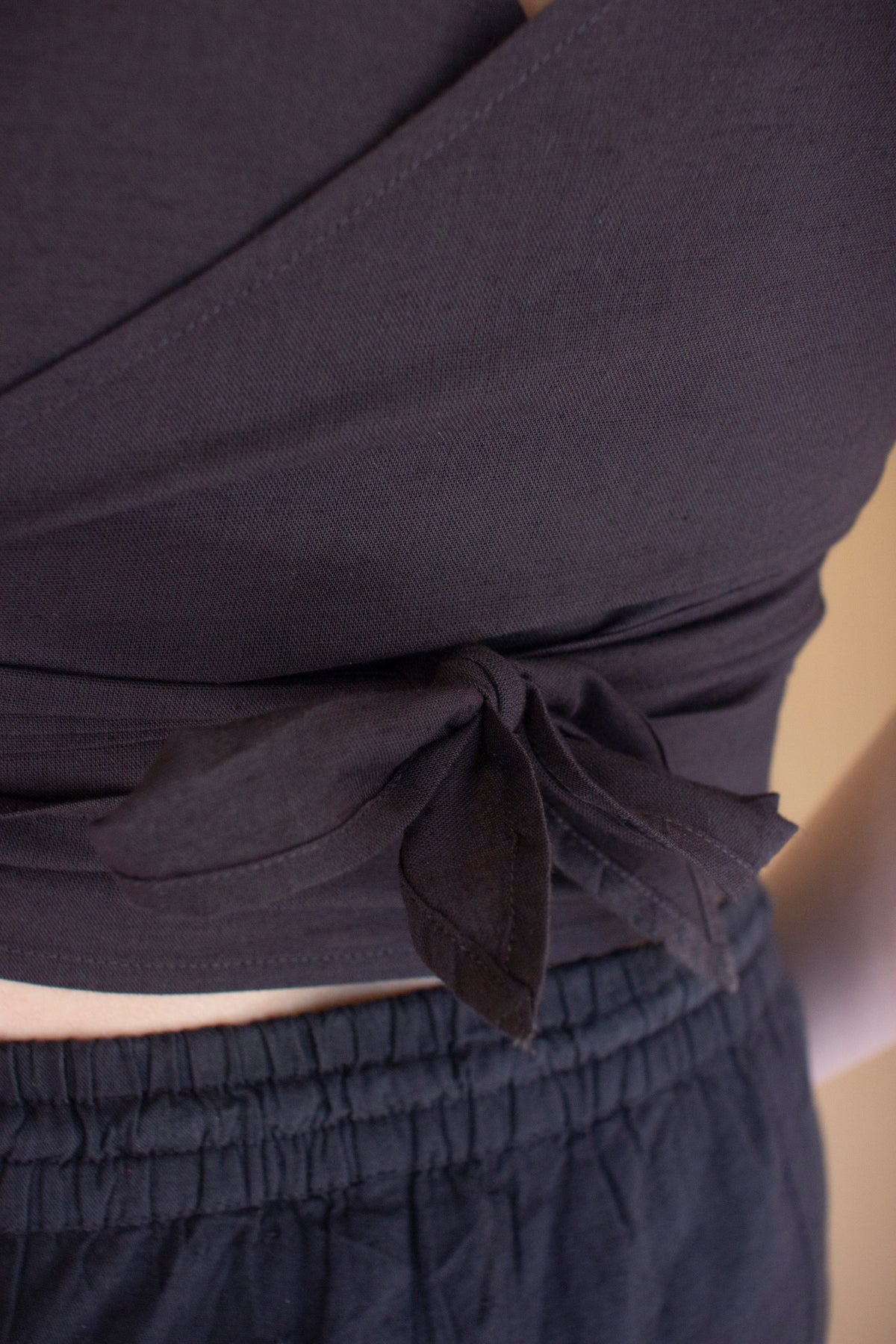 Convertible Wrap Blouse - Midnight