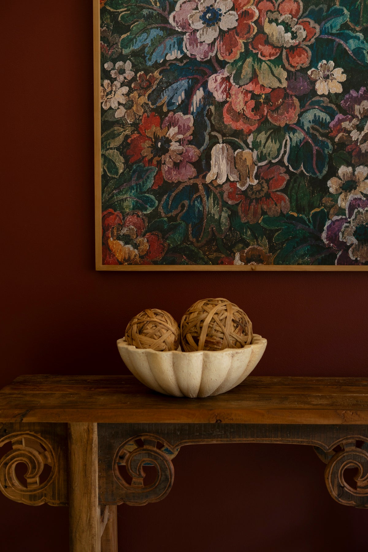 Framed Printed Paper - Floral