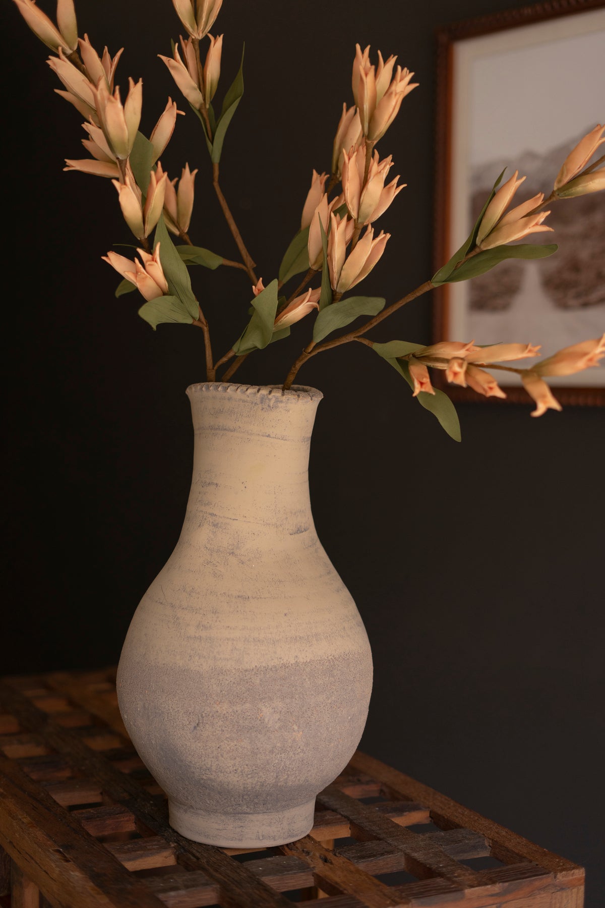 Free Formed Clay Vase – 16.5"T