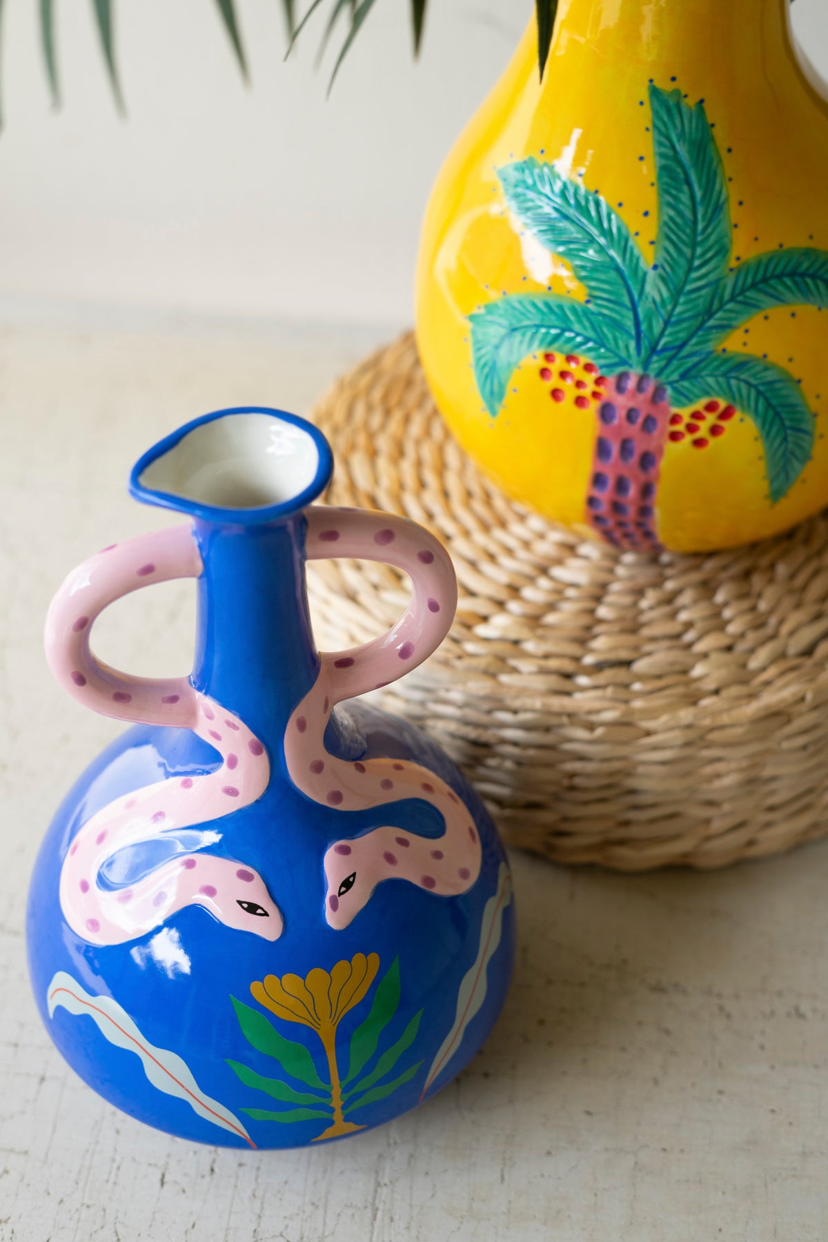 Ceramic Snake Vase