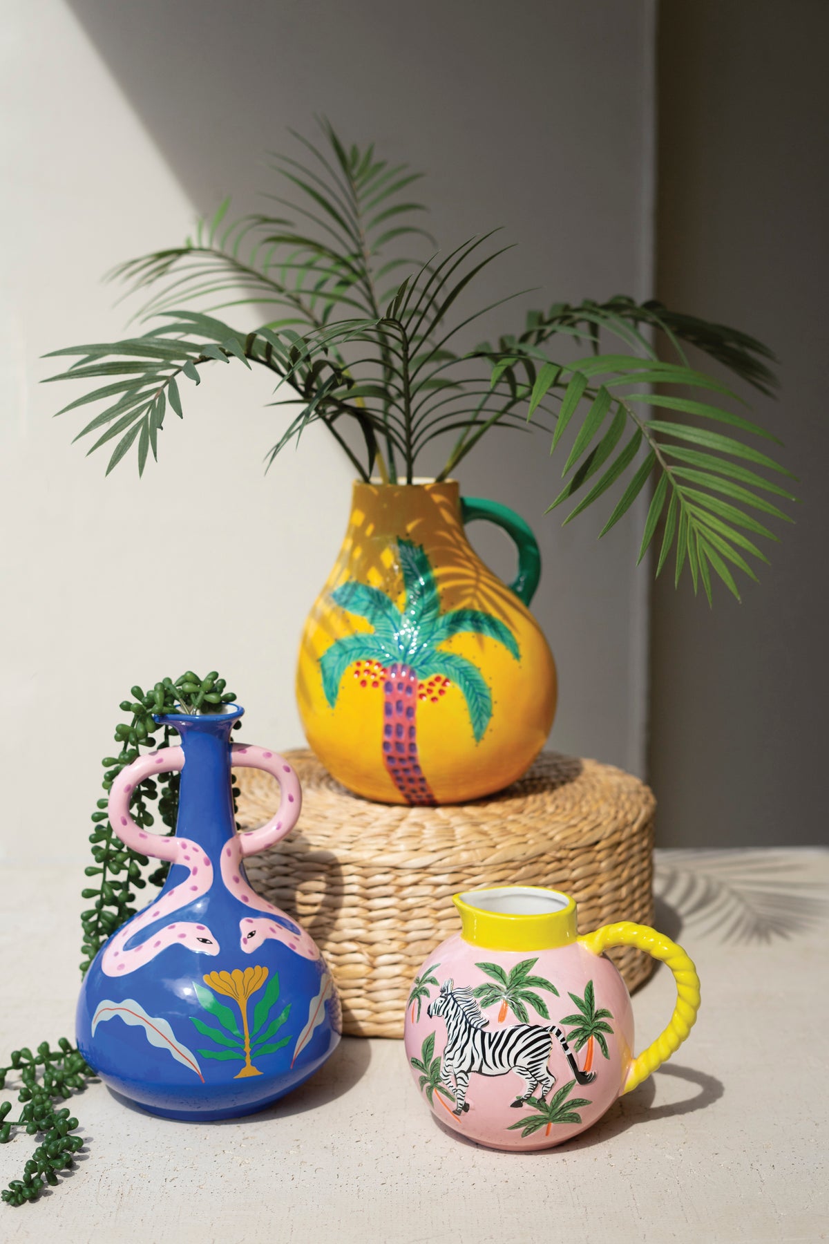 Ceramic Snake Vase