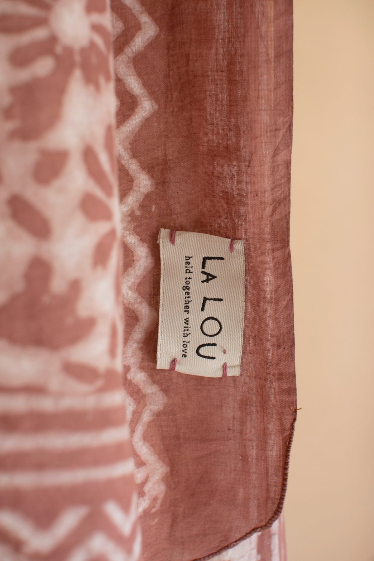 Set of Four Mudblock-Printed Scarves - One Each Color