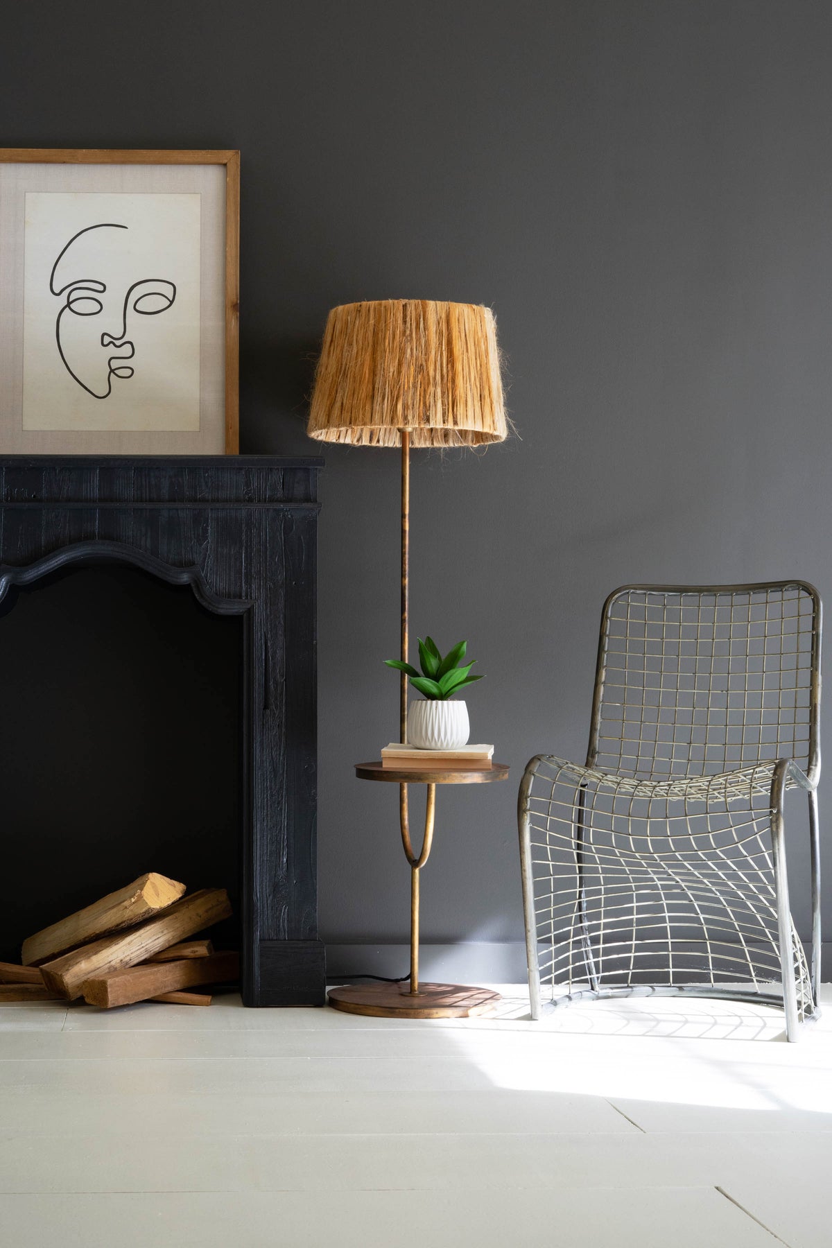 Woven Metal S-Chair