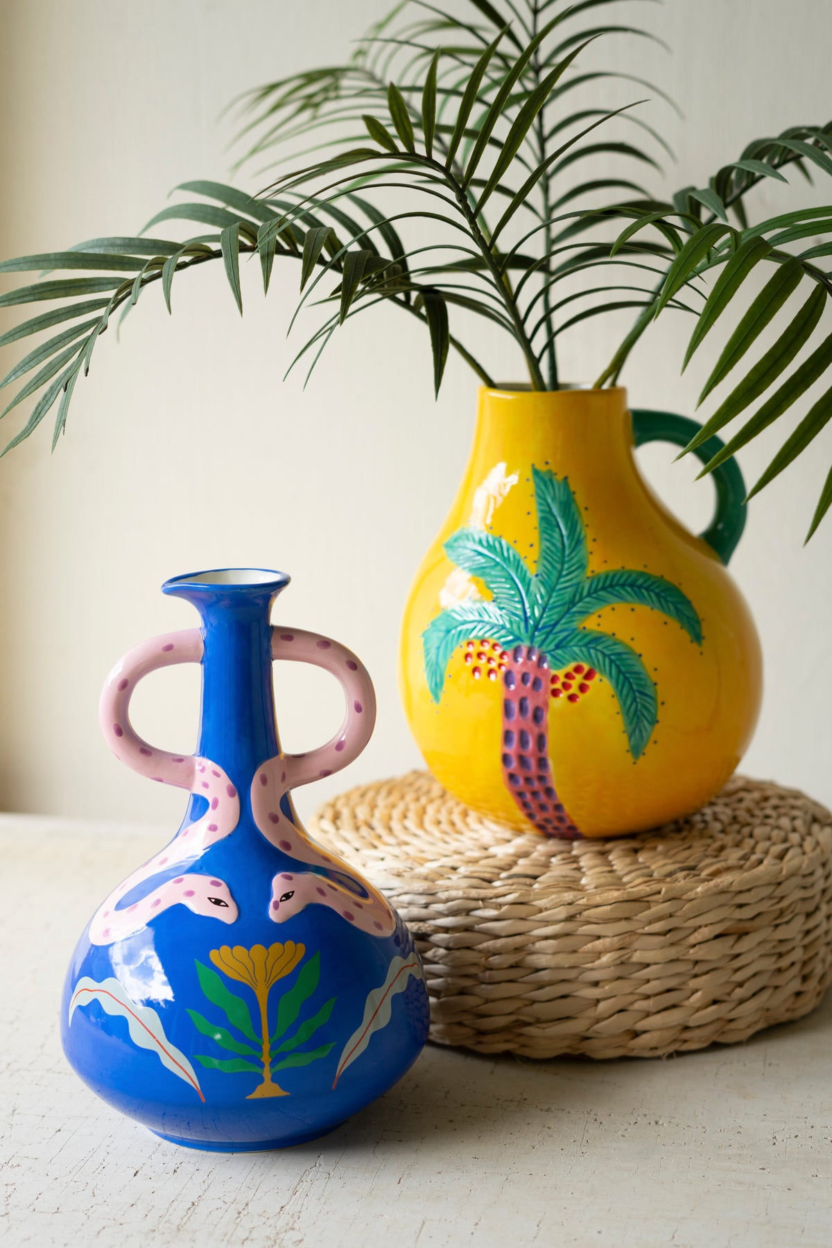 Ceramic Snake Vase