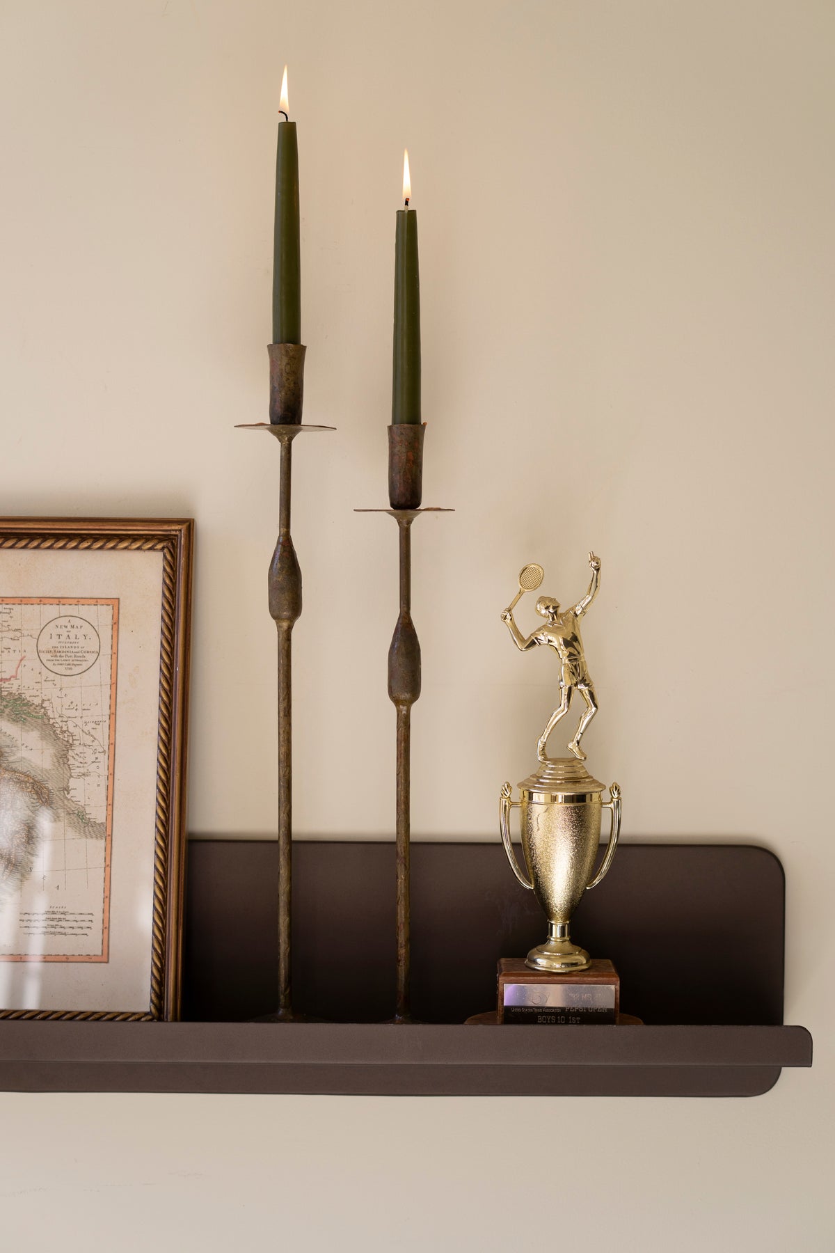 Antique Bronze Wall Shelf