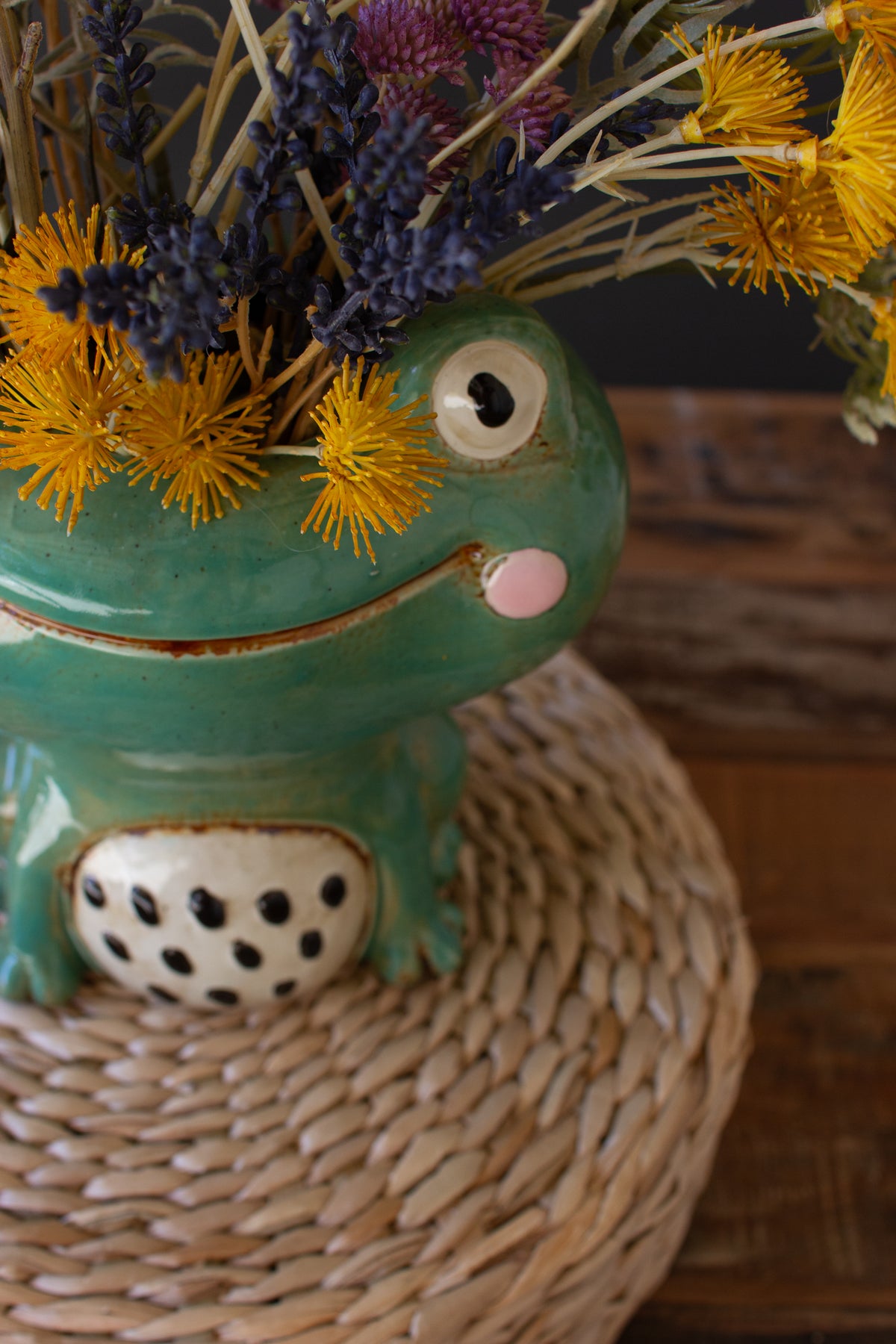 Ceramic Frog Planter