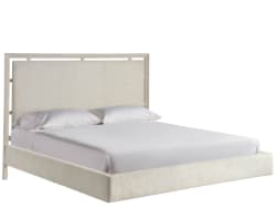 Avaline - Kendall Panel Bed - Gray - Beige