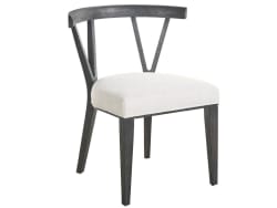 Dwell - Basalt Side Chair (Set of 2) - Dark Gray - White
