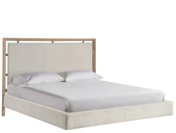 Avaline - Kendall Panel Bed - Beige - Light Brown