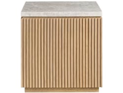 Avaline - Carmen Side Table - Light Brown - Gray