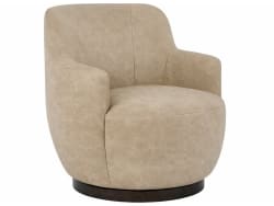 Chloe - Swivel Chair - Ivory