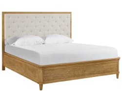Birchaven - Upholstered Bed - Brindle - Beige